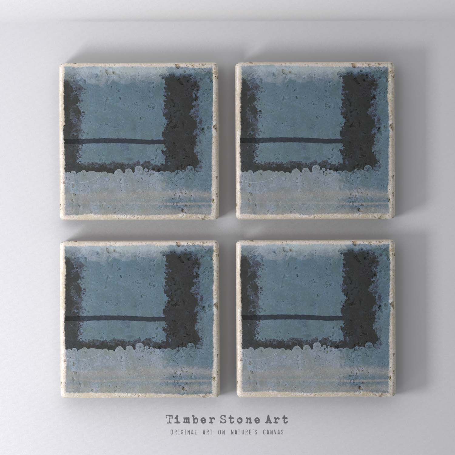 MAIN_ABS29_666 - Set Of 4 Natural Stone Coasters