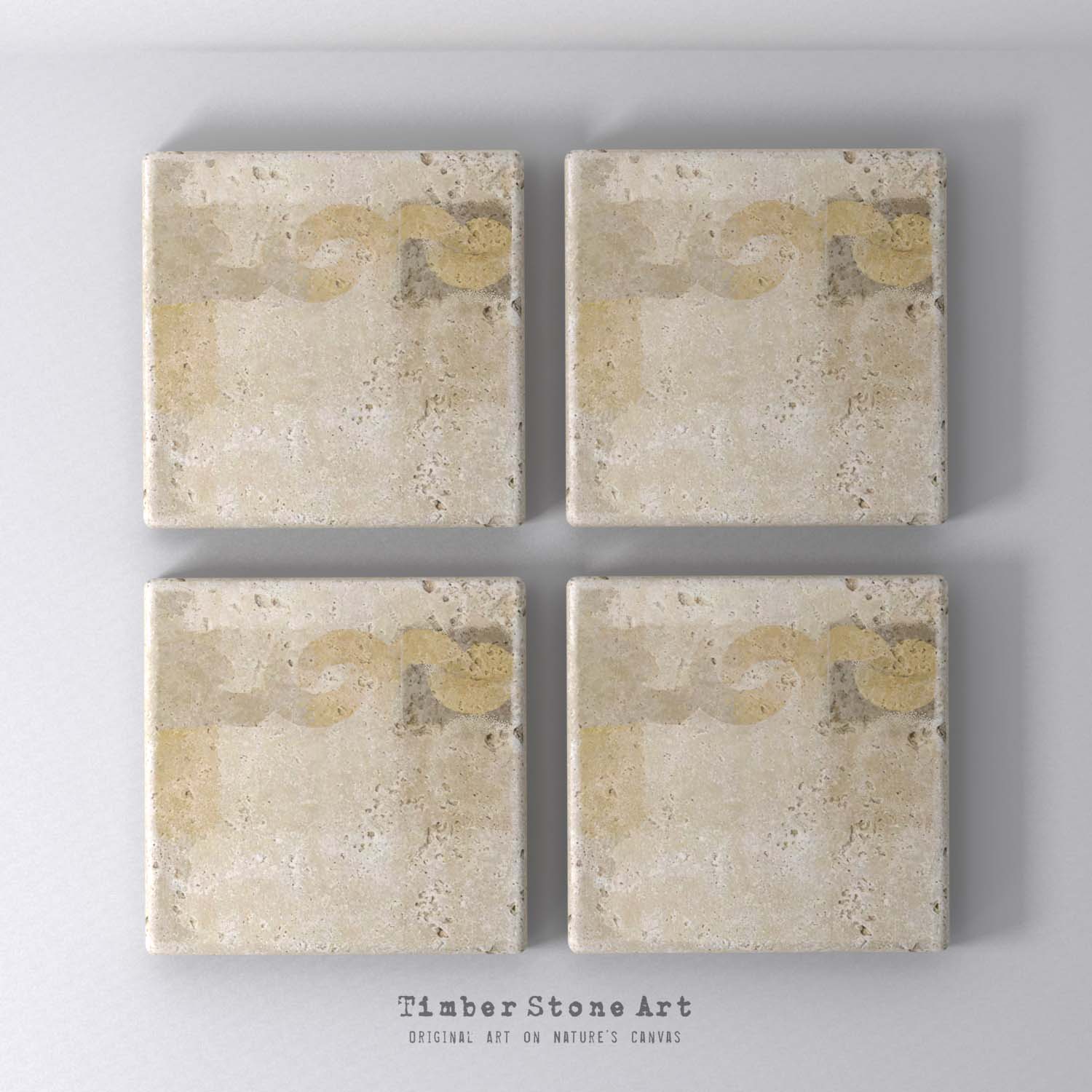 MAIN_ABS33_92 - Set Of 4 Natural Stone Coasters