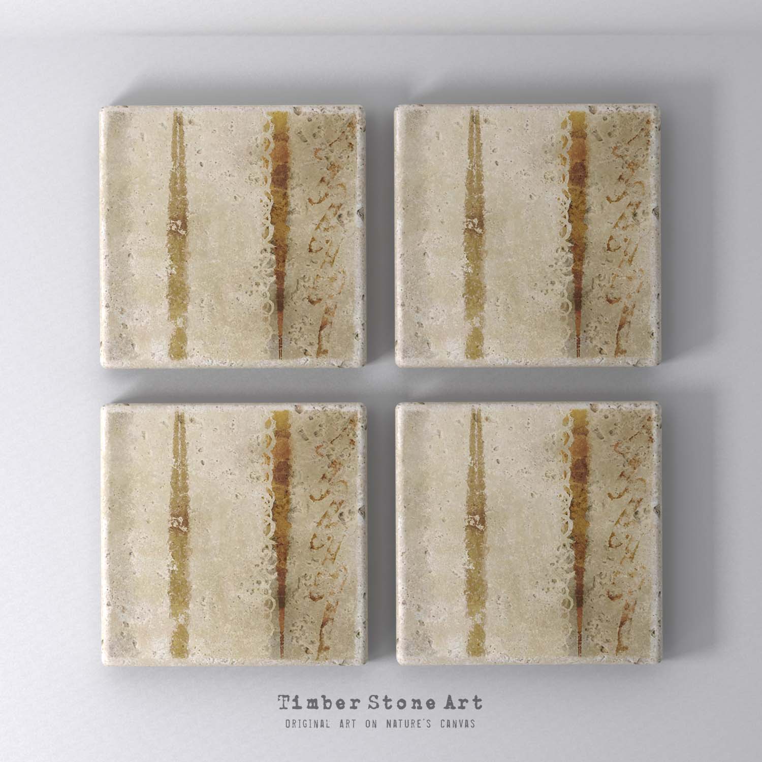 MAIN_ABS33_930 - Set Of 4 Natural Stone Coasters