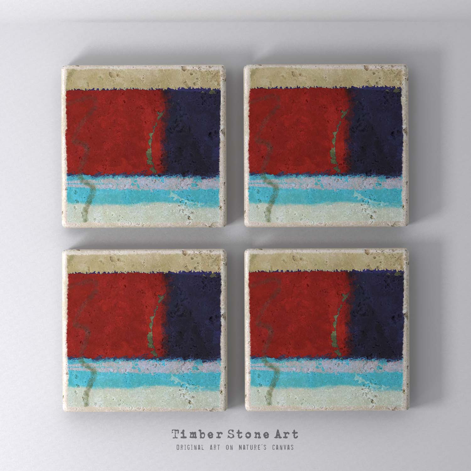 MAIN_ABS61_454_1 - Set Of 4 Natural Stone Coasters