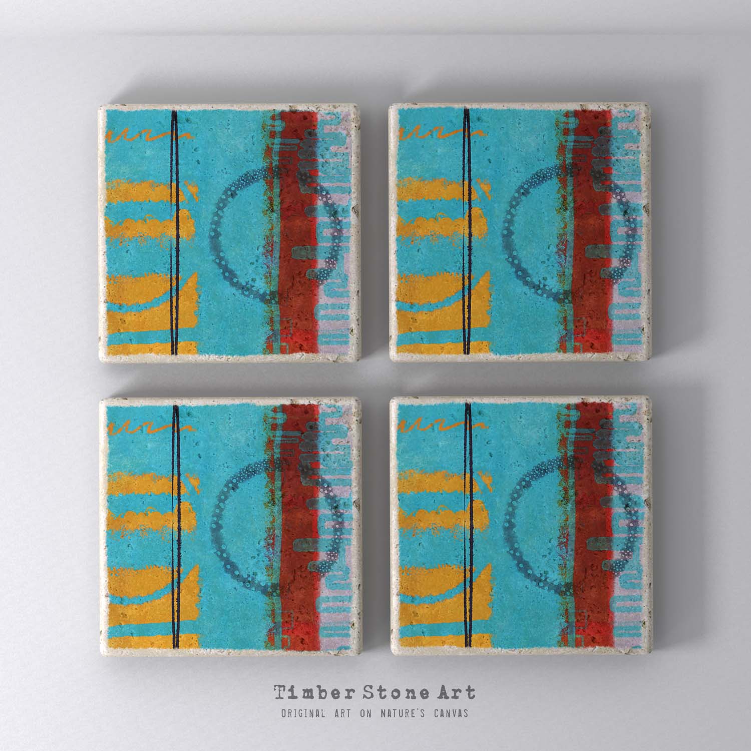 MAIN_ABS61_900_1 - Set Of 4 Natural Stone Coasters