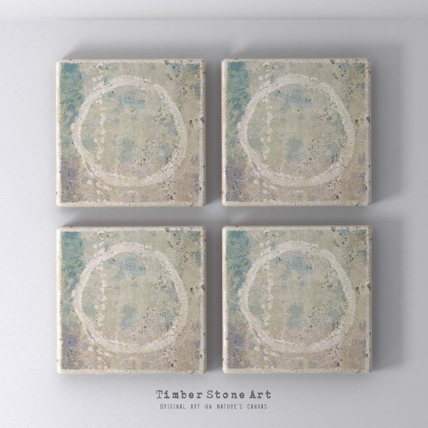 MAIN_AB17S_303 - Set Of 4 Natural Stone Coasters