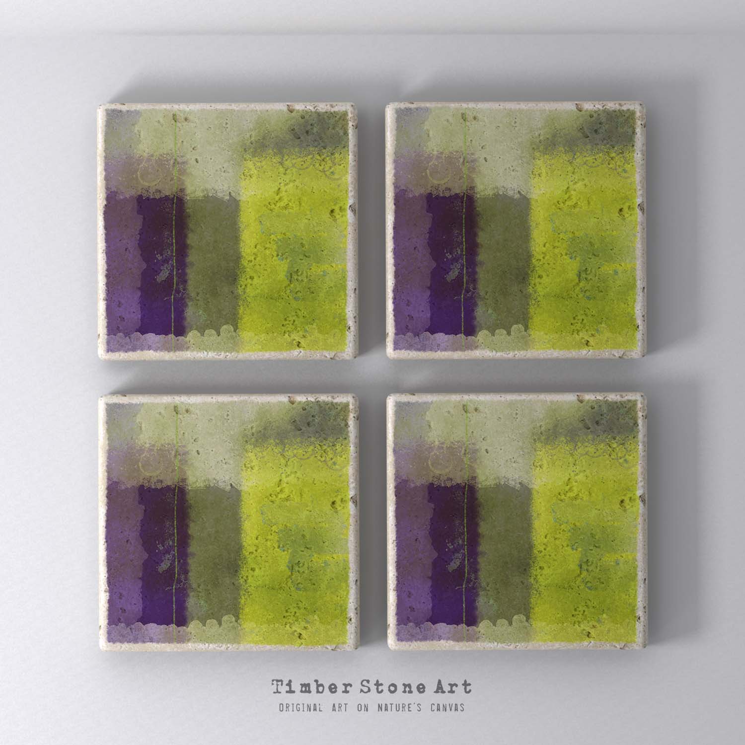 MAIN_ABS5_889 - Set Of 4 Natural Stone Coasters