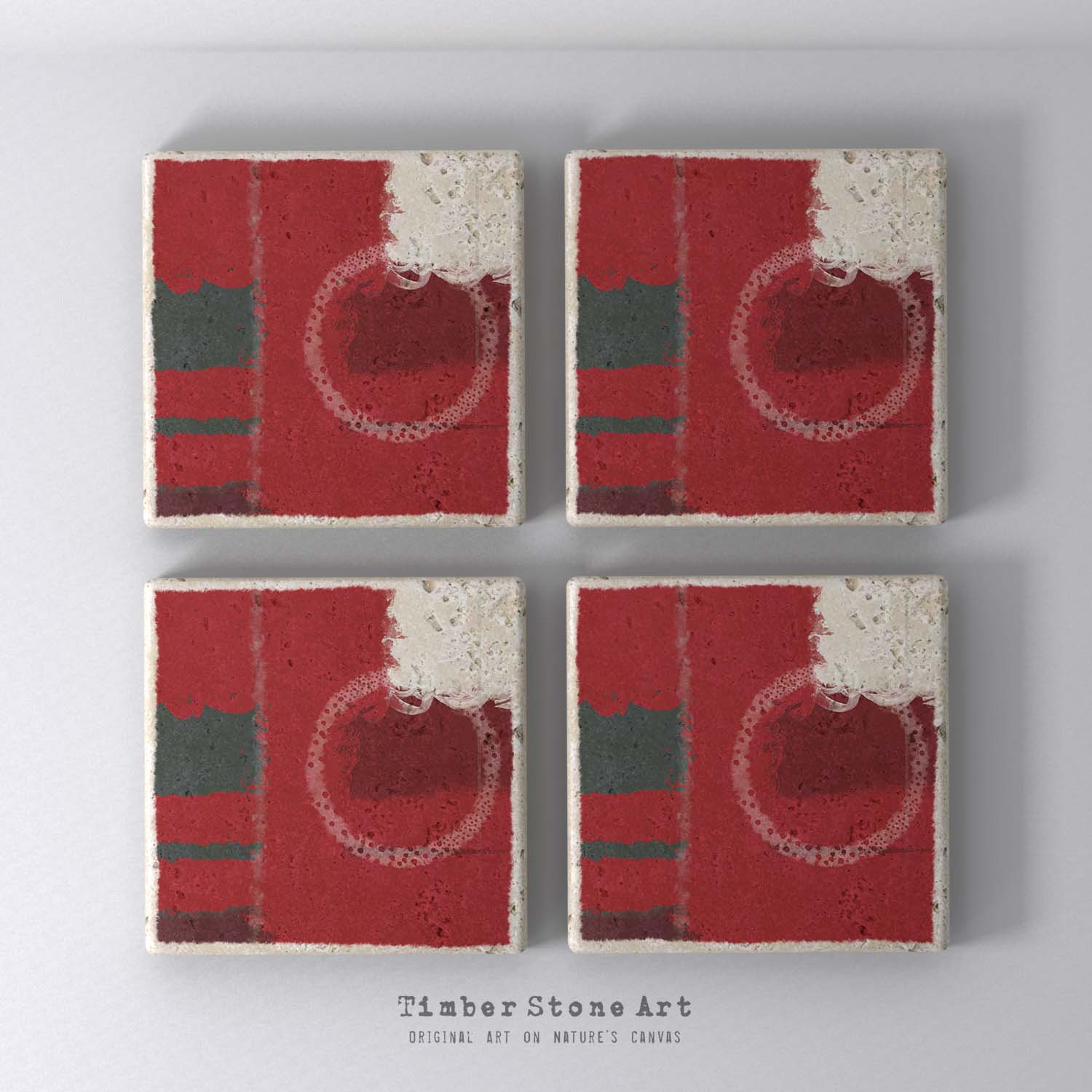 MAIN_ABS6_844 - Set Of 4 Natural Stone Coasters