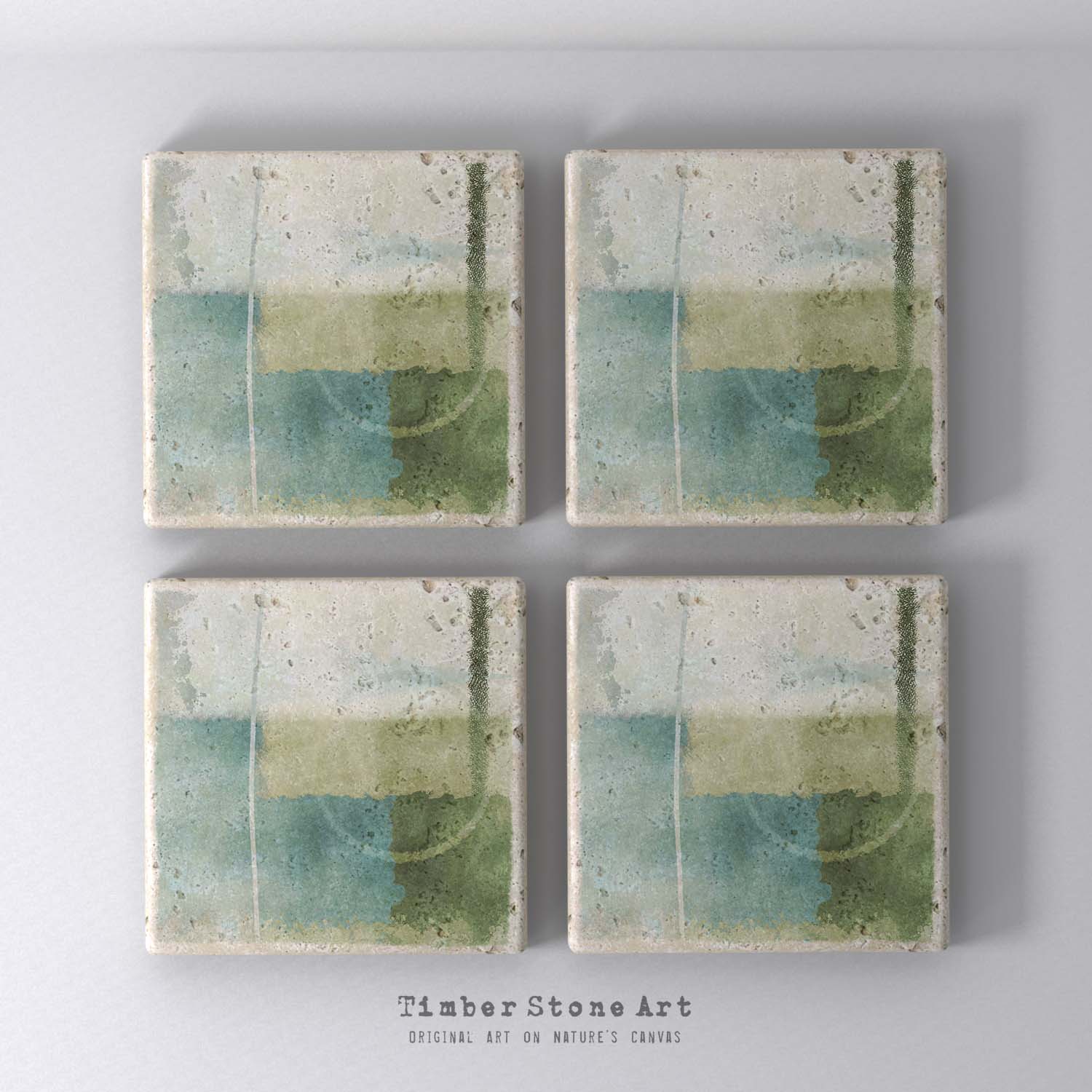 MAIN_ABS24_954 - Set Of 4 Natural Stone Coasters