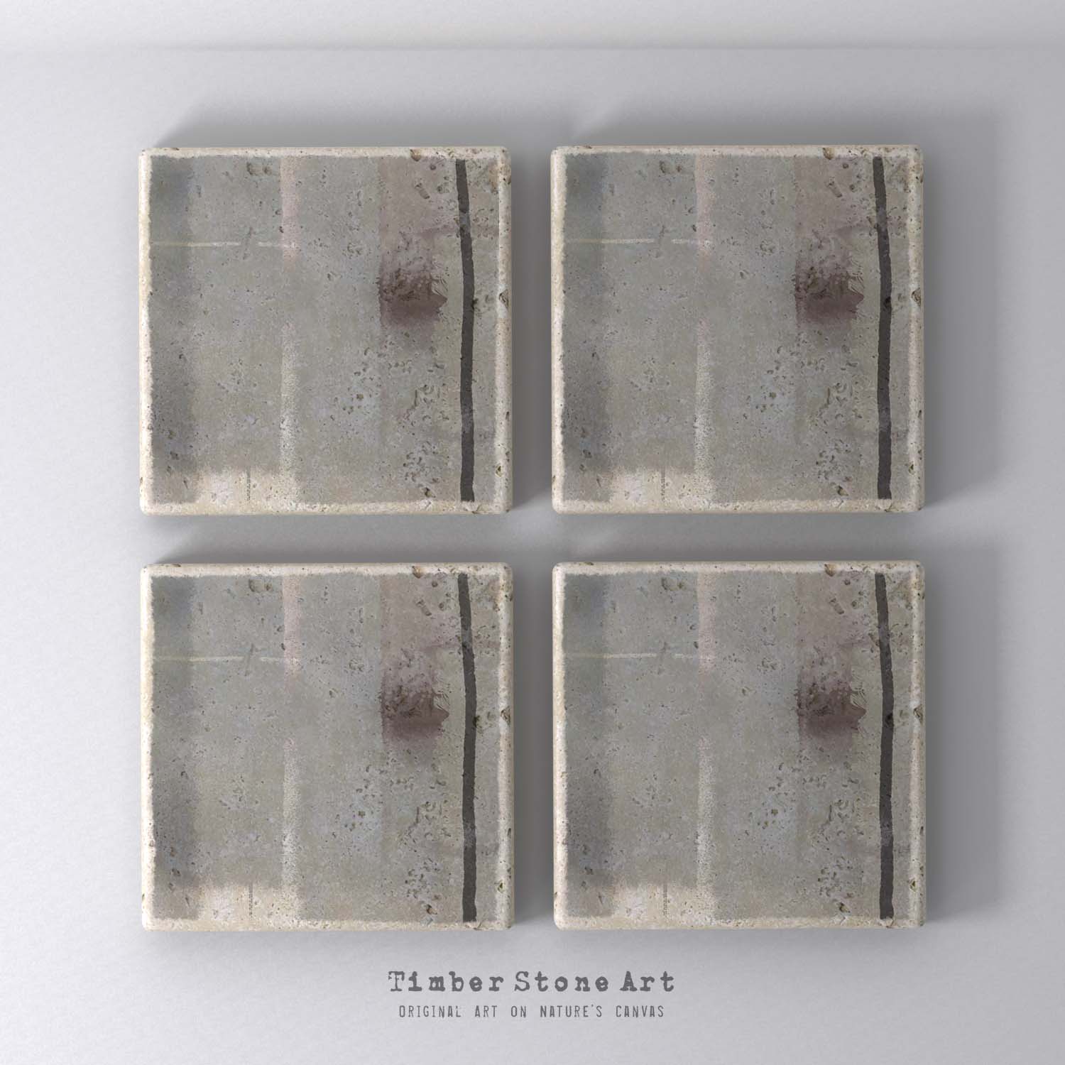 MAIN_ABS27_732 - Set Of 4 Natural Stone Coasters